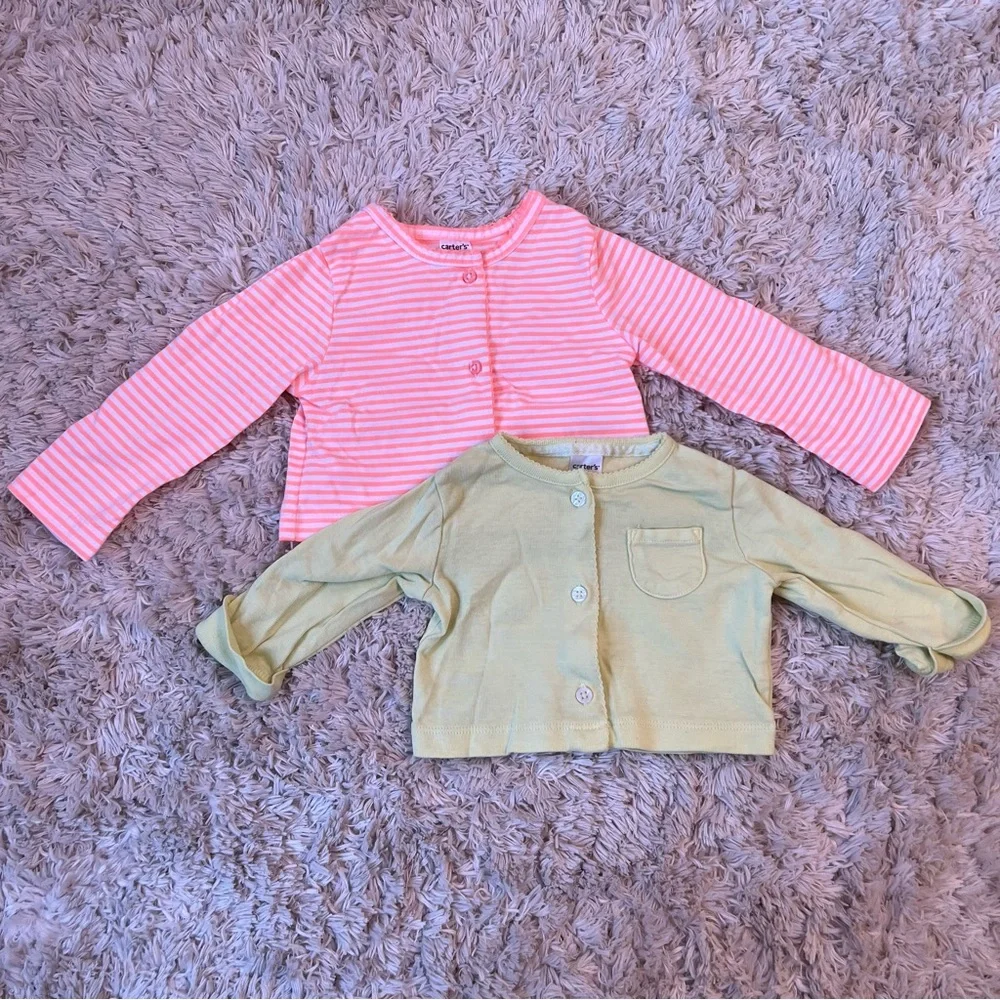 Carter’s 12 Month Baby Girl Spring/Easter Cardigan Bundle